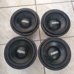 4 Sundown Audio 10 Dual 2 Ohm 1000 Watt Rms