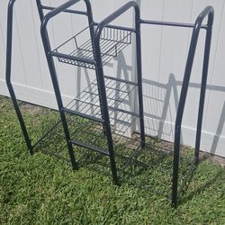 METAL SHELVES 36IN HI 36IN WIDE 16IN DEEP