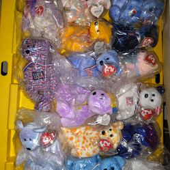 60 qty beanie baby bears collection mostly beanie bears mint with mint tags
