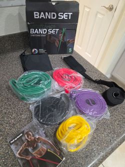 Resistance Band Set 5-Piece with Door Anchor