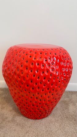 Viral Strawberry Side Table / Garden Stool 🍓