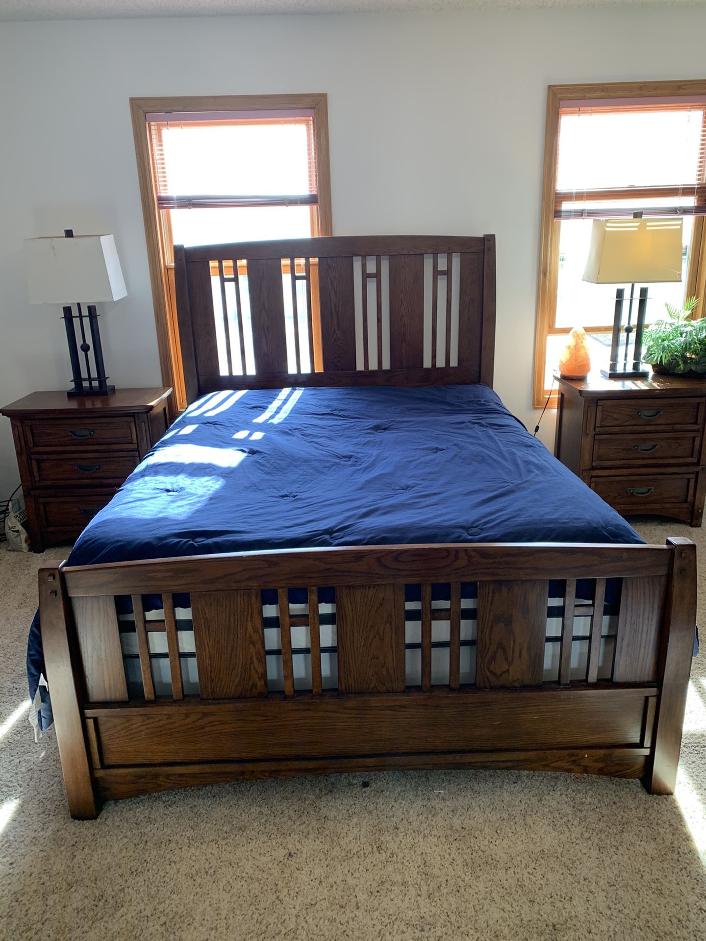 Beautiful full wood Queen Bed Bedroom Suite for Sale in Littleton, CO