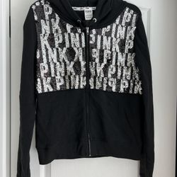 Pink Zippered Hoodie Jacket