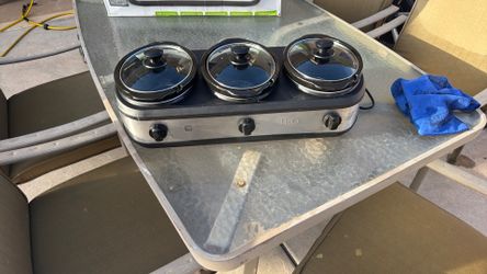 TRU Triple Buffet Server & Warming Tray - with box