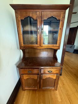 1980s Wood Hutch