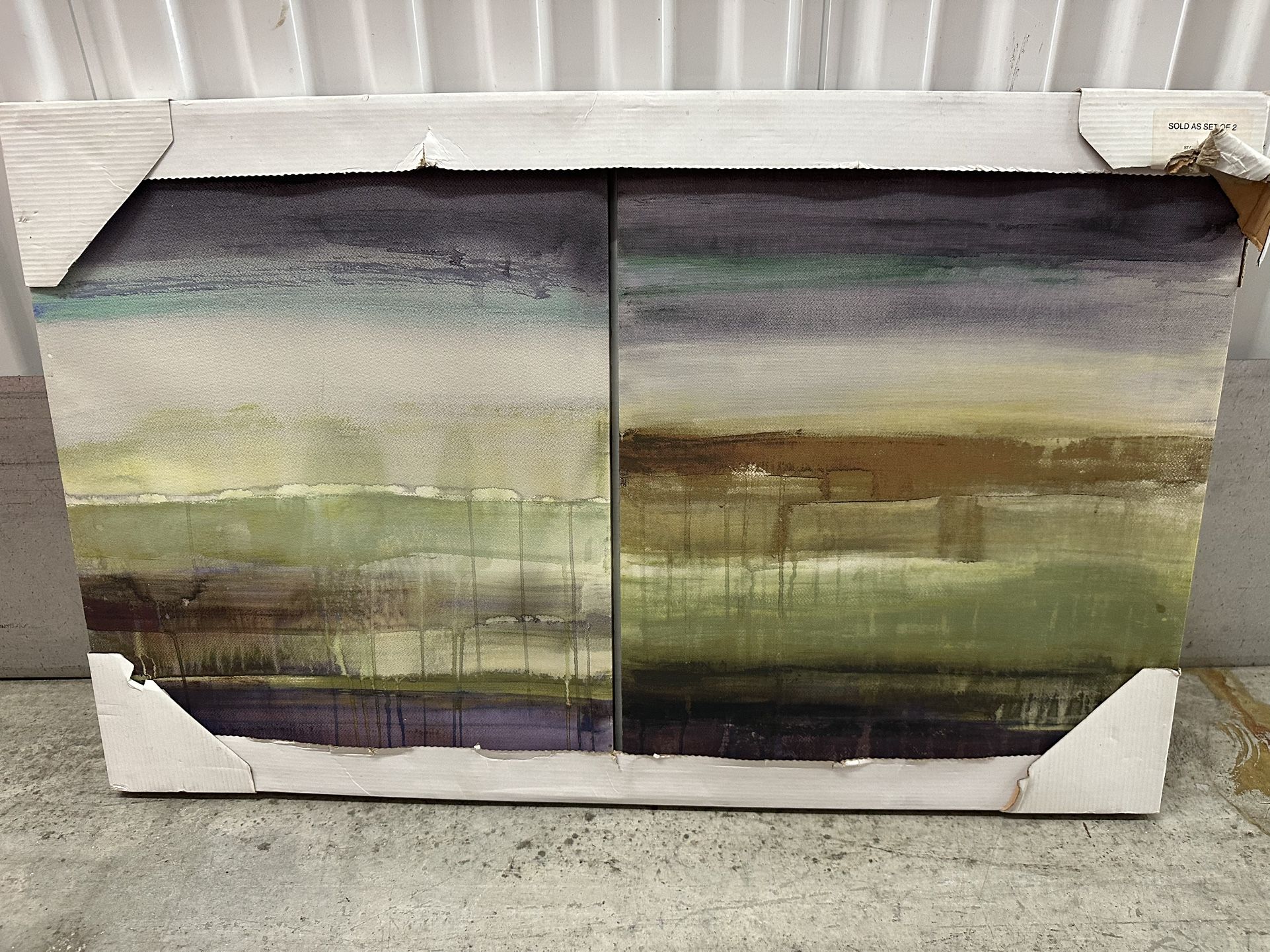 Two Set Wall Canvas Art Dimensions 26 X 20 Each