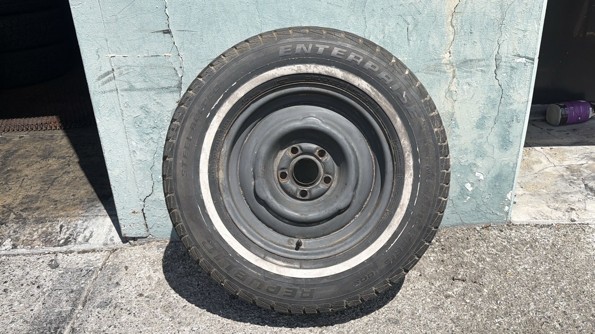 One Ford 15 Inch Steel Wheel From a Full Size Big Block Car, Station ...