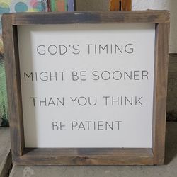 Grey Wooden Frame Decor