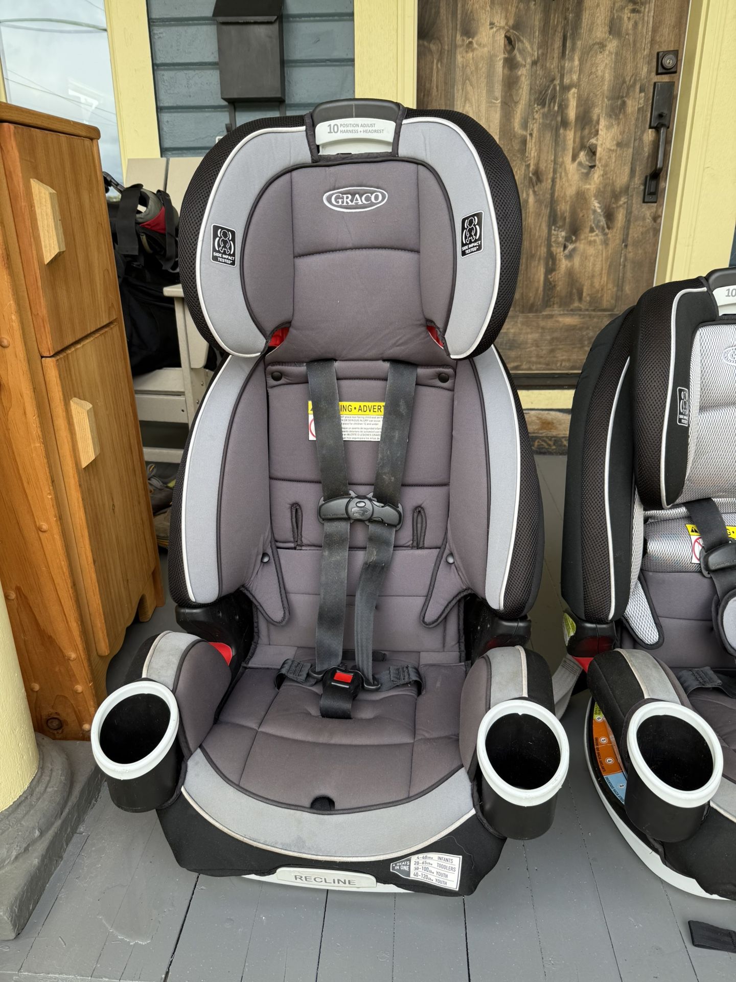 Graco 4Ever All-in-One Car Seats – 2 Available – Clean, Good Condition