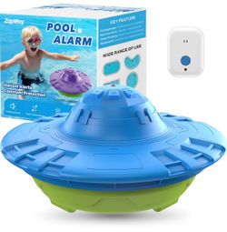 ZapWay 110 dB Pool Safety Alarm with Indoor Receiver Alarma de seguridad ZapWay para piscina de 110 dB con receptor interior