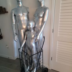 Family Of 3 One-Armed Manniquins - Best Offer 