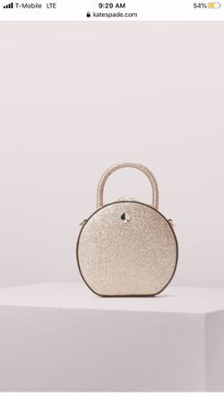 Kate spade glittery rose gold purse