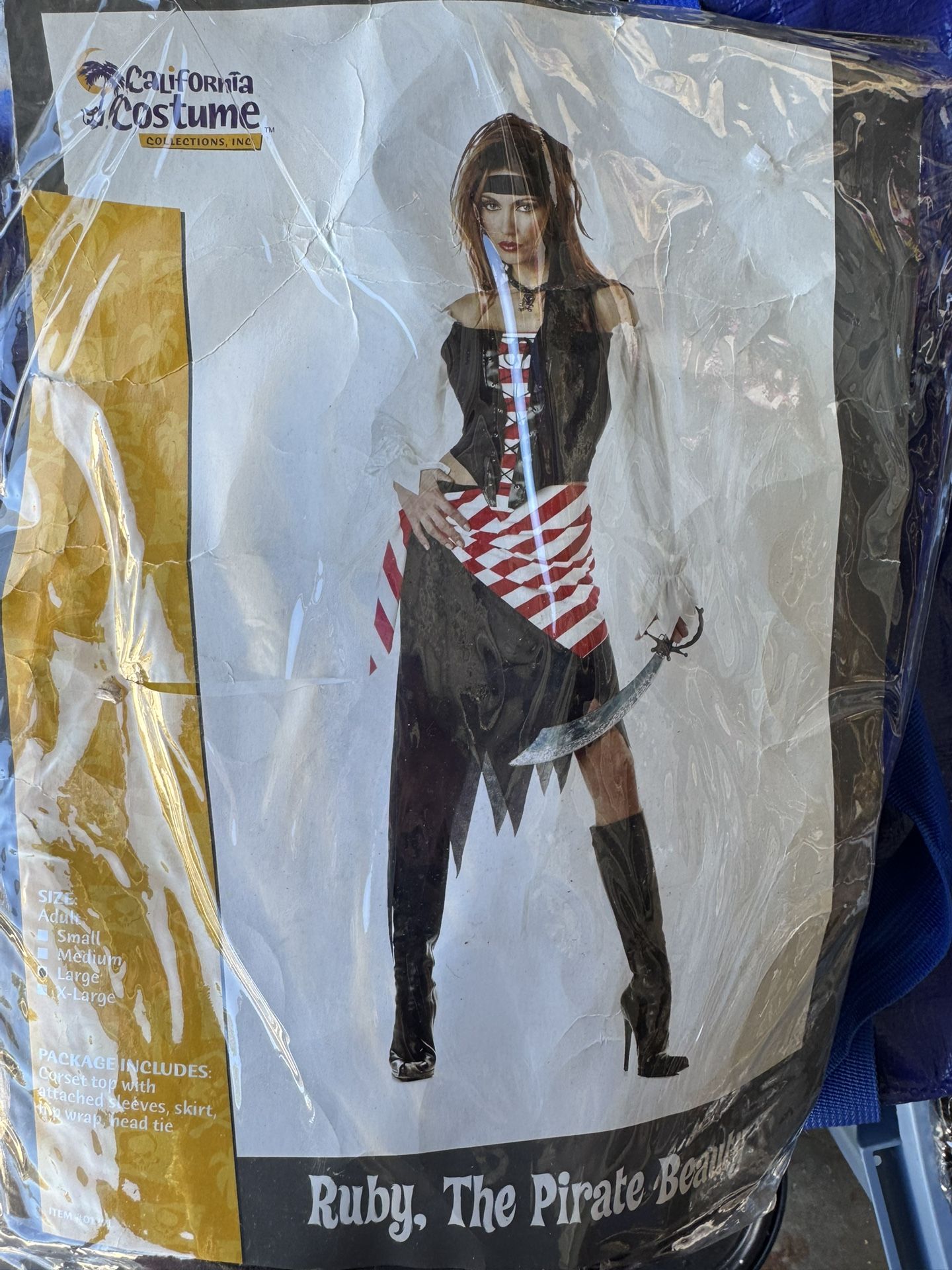 California Costumes Ruby The Pirate Beauty Costume sz L