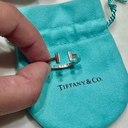 Tiffany & Co. T Square Ring Size 8