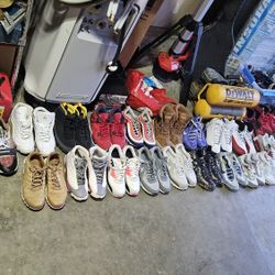 41 pairs of Nike Air sneakers, Air Jordan Sz11-12