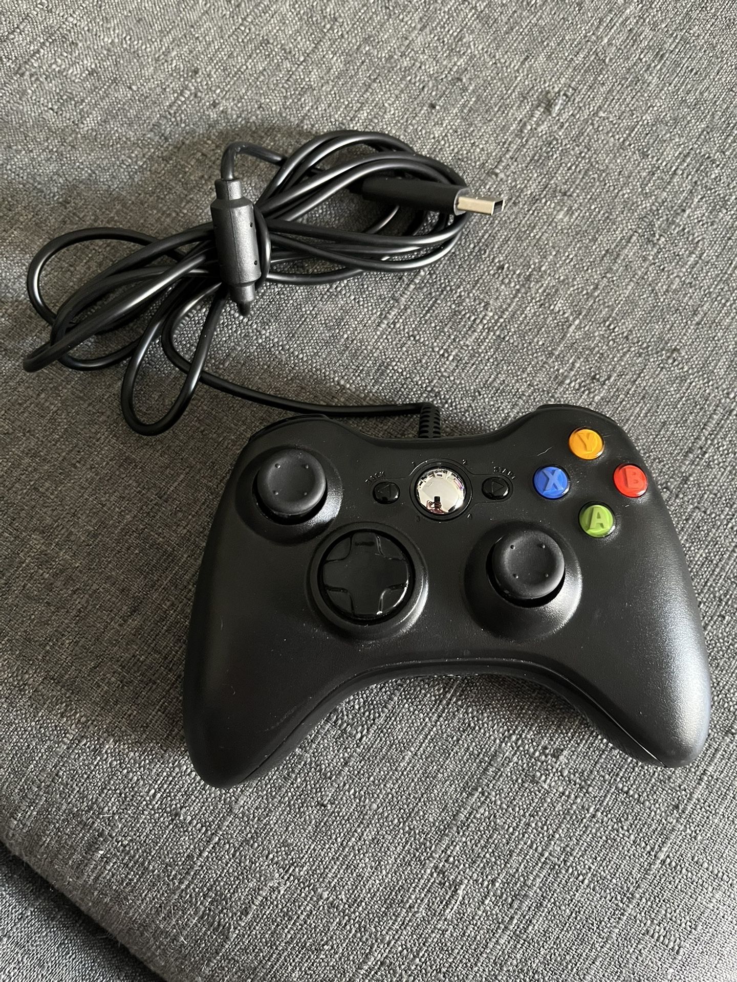 Wired Black Controller For The Microsoft Xbox 360