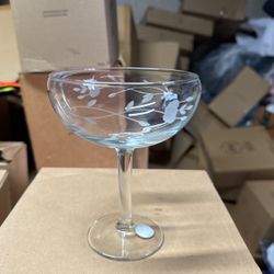 Set De 4 Copas  Para Margaritas De Cristal Princess House Nuevas En Caja  Precio 50