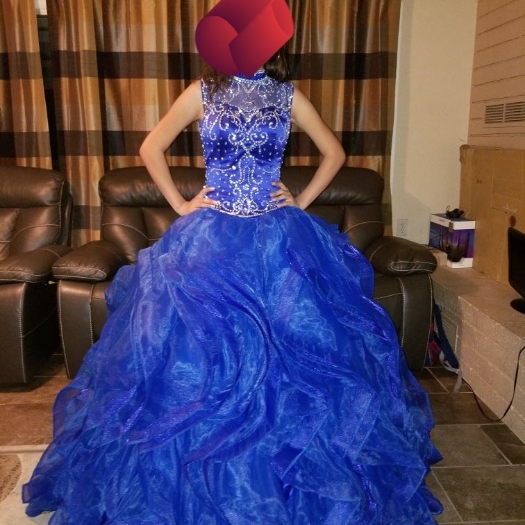 Royal Blue Quinceanera Dress