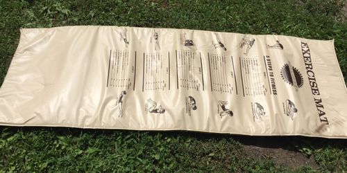 Exercise mat with pic guide