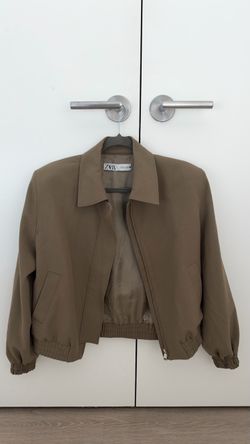 Zara Jacket, Size S, Taupe/Brown