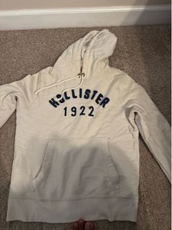 Hollister Large Cream Hoodie – Excellent Condition