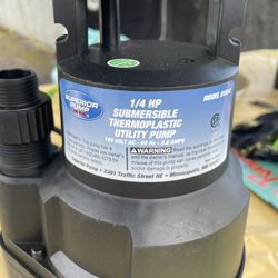 Unused 1/4” Utility Pump (Superior Pump model 91250)