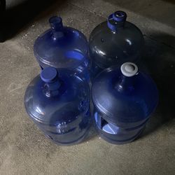 (4) 5 Gallon Water Bottles 