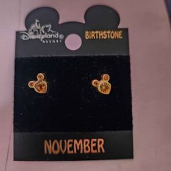 Disney November Birthstone Earings