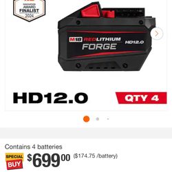 Brand New Milwaukee M18 Forge HD12.0 