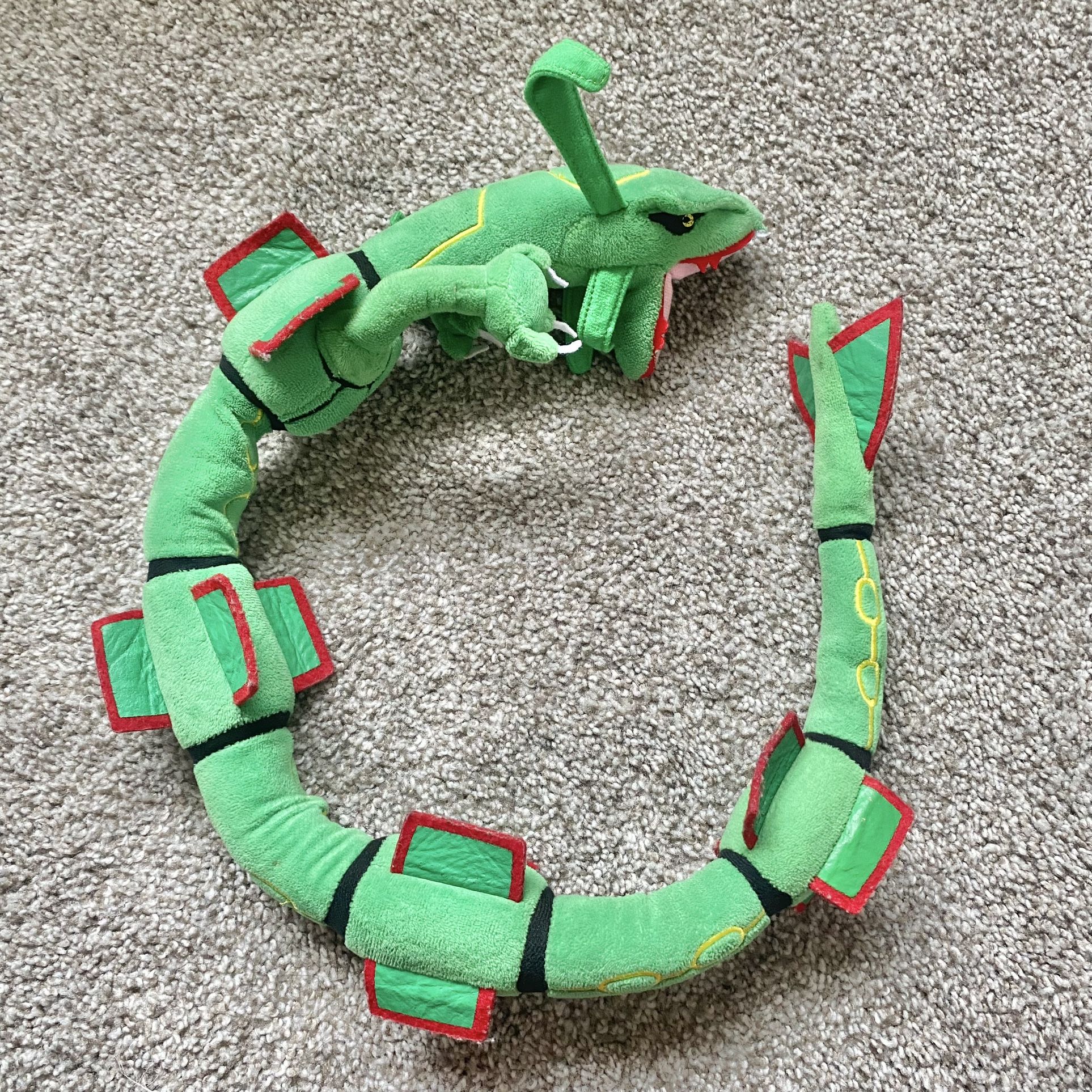 Original Pokémon Plush Large Rayquaza Bendable Pokémon