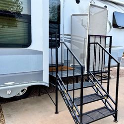 RV Deck & Stairs & Privacy Screen