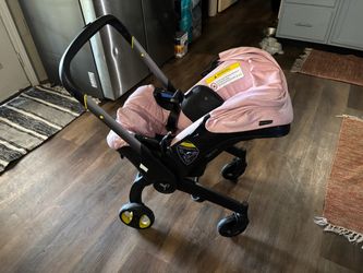Pink stroller