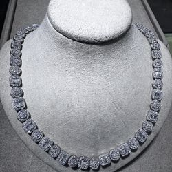 10k 15ct Tennis Necklace  20”