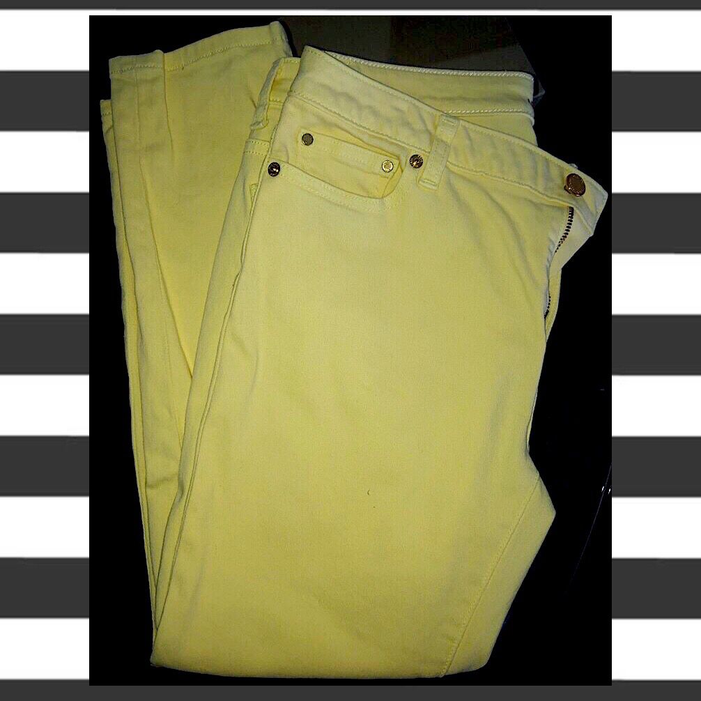 Michael Kors Yellow Pastel Skinny Jeans