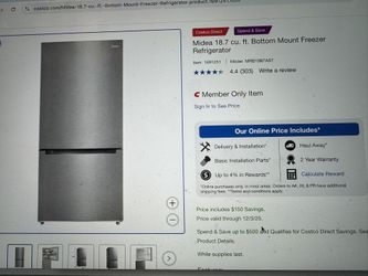New Fridge-$300. Must Go Today
