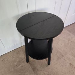 Brand New Round Side Table With Storage Shelf 