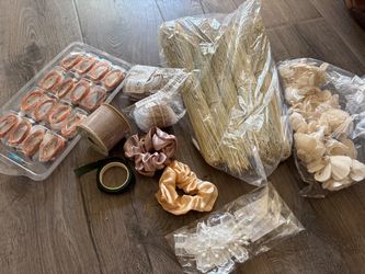 Sola wood flowers + Misc wedding crafting items