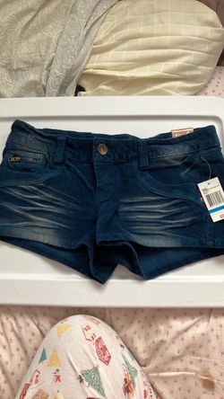 Truce Blue Suede Shorts size 9 woman’s