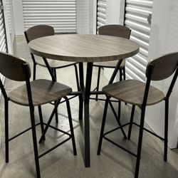 Bar Height  Table And Chairs