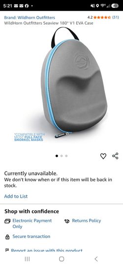 Snorkel mask case