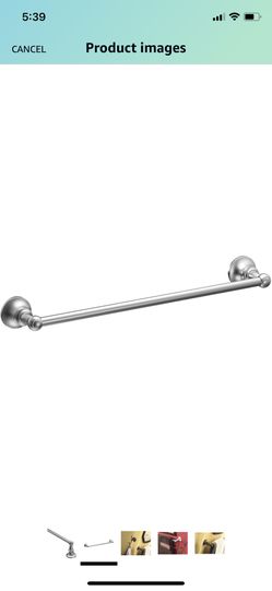 Moen DN4424CH Collection Vale 24-Inch Towel Bar, Chrome