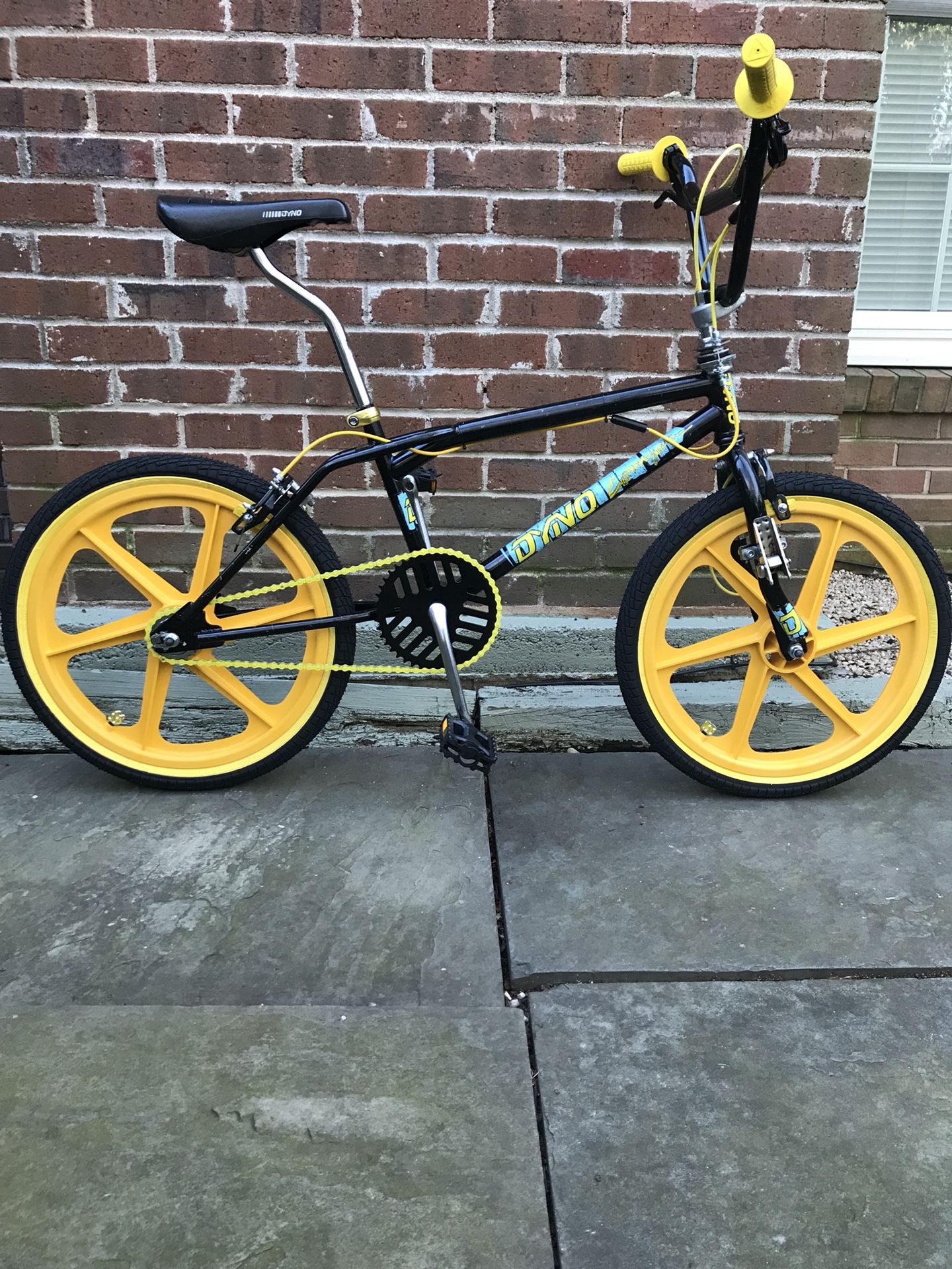 DYNO COMPE [BLACK and YELLOW] 80’s style FREESTYLE BMX BIKE