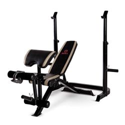BRAND NEW MARCY DIAMOND ELITE Two-Piece Olympic Bench Squat Rack Combo