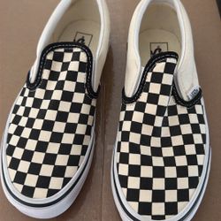 Checkered Vans  Slip Ons