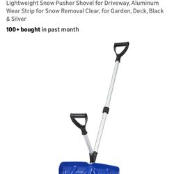 Snow Shovel with D-Ring Handle Grip, 18" Wx 13" H