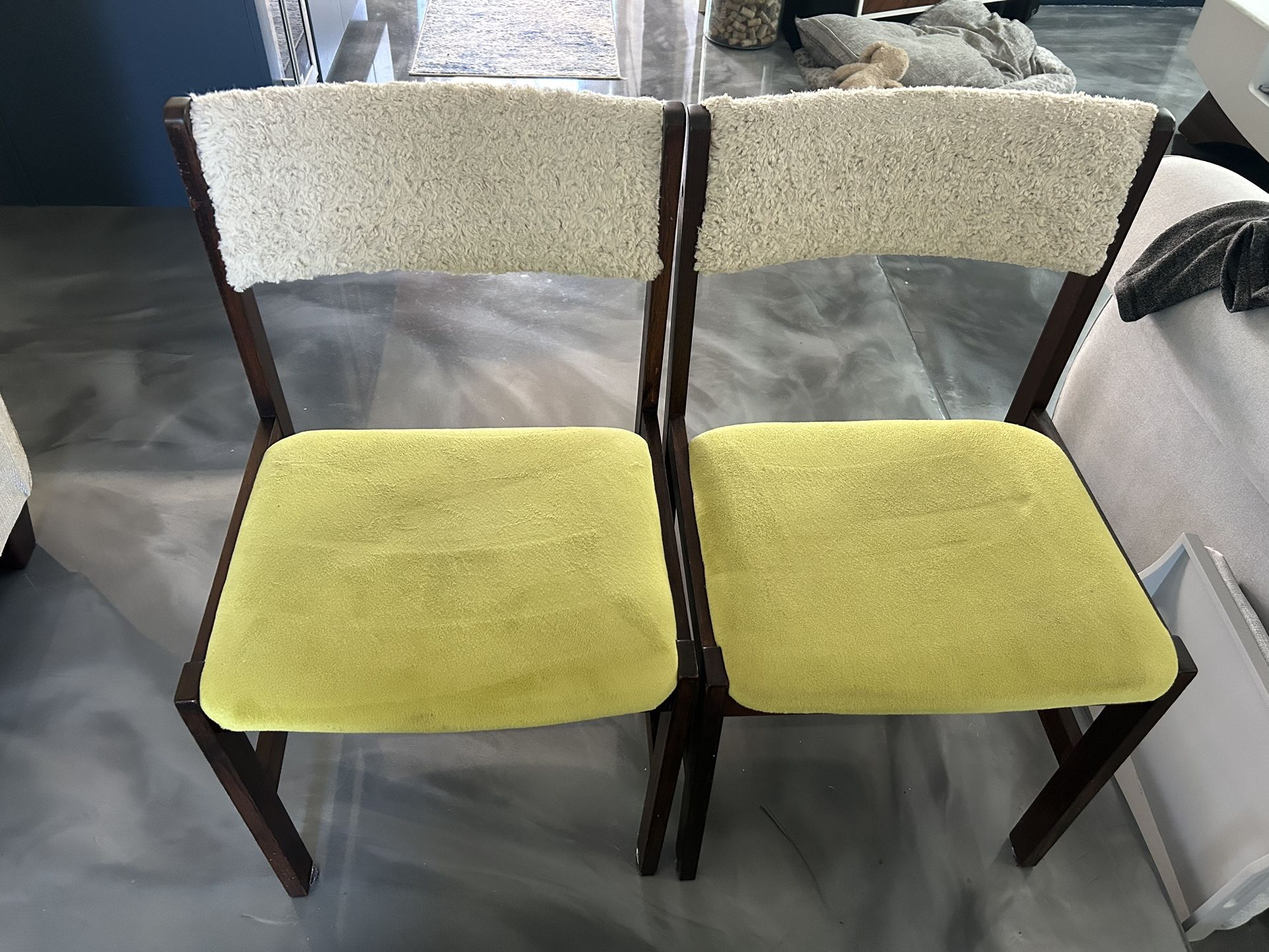 2 Danish Wooden Chairs 