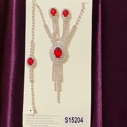 Necklace Bracelet Earrings Set