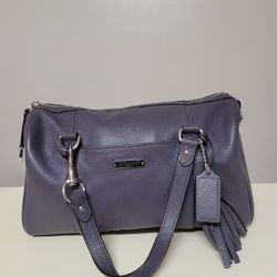 Coach Purple Grey Handbag 
