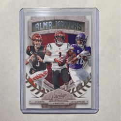 Joe Burrow Jamarr Chase Justin Jefferson Football Card