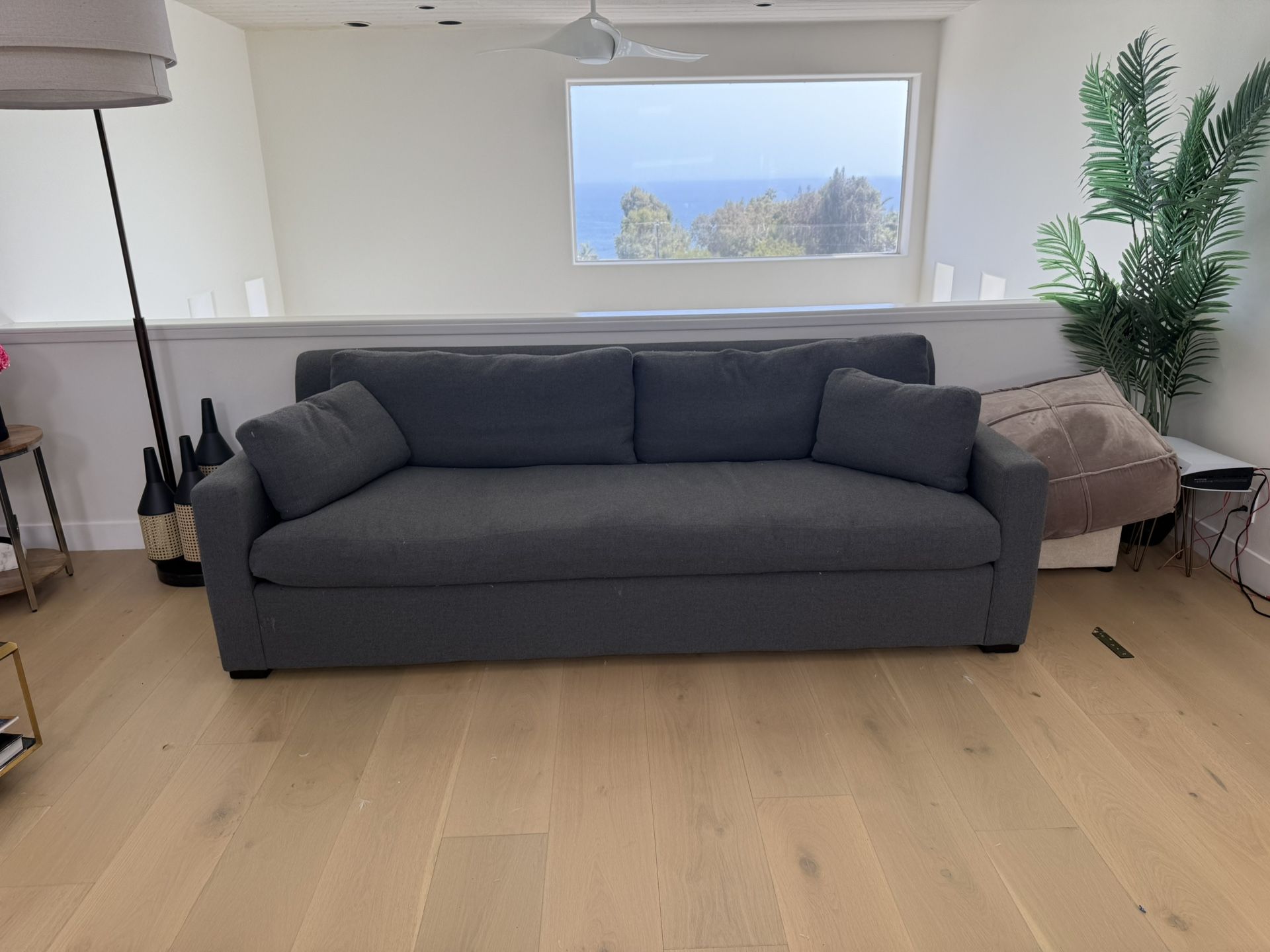 Restoration Harware Grey Couch